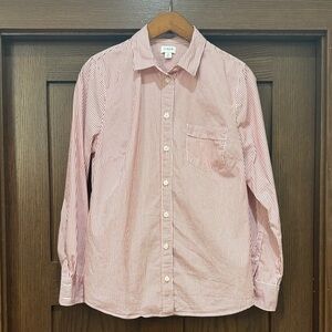 J. Crew Factory Lightweight Cotton Blend Poplin Shirt—Medium
